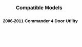Passenger Right Side Front Door Window Door Glass Compatible with Jeep Commander 2006-2011 Models