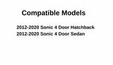 Passenger Right Side Front Door Window Door Glass Compatible with Chevrolet Sonic 2012-2020 Models