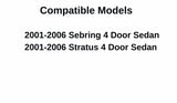 Heated Back Window Back Glass Compatible with Chrysler Sebring/Dodge Stratus 2001-2006 4 Door Sedan Models