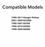 OE W/ Logo Stationary Back Window Back Glass Compatible with Ford Ranger/Mazda B2300/Mazda B2500/Mazda B3000/Mazda B4000 1998-2011 Models