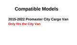 Back Window Back Glass Driver Left Side Compatible with Ram Promaster City Cargo Van 2015-2022 Models