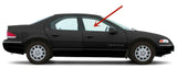 Passenger Right Side Front Door Window Door Glass Compatible with Plymouth Breeze 4 Door Sedan 1996-2000 Models