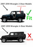 Driver Left Side Quarter Window Quarter Glass Compatible with Jeep Wrangler 2 Door Utility 2007-2010 Models