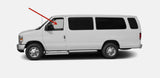 Driver Left Side Front Door Window Door Glass Compatible with Ford Econoline Van 1992-2014 Models
