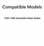Passenger Right Side Front Door Window Door Glass Compatible with Chrysler Concorde 4 Door Sedan 1993-1996 Models