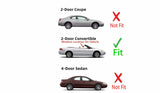 Passenger Right Side Door Window Door Glass Compatible with Chrysler Sebring 2 Door Convertible 2001-2006 Models