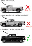 Driver Left Side Rear Door Window Door Glass Compatible with Chevrolet Silverado 2500/3500 2020-2026 & GMC Sierra 2500/3500 2020-2026 4 Door Crew Cab Pickup (Full Size Rear Door) Models