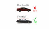 Passenger Right Side Door Window Door Glass Compatible with Chrysler Sebring/Dodge Avenger 2 Door Coupe 1995-2000 Models