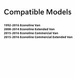 Movable Passenger Right Side Front Hinged Body Side Door Window Door Glass Compatible with Ford Econoline 1992-2016 Models