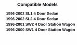Passenger Right Side Rear Door Window Door Glass Compatible with Saturn SL1 SL2 4-Door Sedan 1996-2002 / SW1 SW2 4-Door Wagon 1996-2001 Models