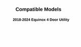 Clear Tempered Driver Left Side Rear Door Window Door Glass Compatible with Chevrolet Equinox 2018-2024 Models