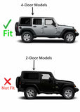 Passenger Right Side Rear Quarter Window Quarter Glass Compatible with Jeep Wrangler 2011-2017 4 Door Models / Wrangler JK 2018 4 Door Models