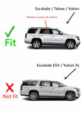 Passenger Right Side Rear Door Window Door Glass Compatible with Cadillac Escalade/Chevrolet Tahoe/GMC Yukon 2015-2020 Models
