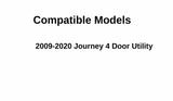 Passenger Right Side Rear Door Window Door Glass Compatible with Dodge Journey 2009-2020 Models