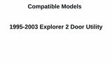 Passenger Right Side Door Window Door Glass Compatible with Ford Explorer 2 Door Utility 1995-2003 Models