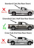 OE Passenger Right Side Rear Door Window Door Glass Compatible with Ford F150 2015-2020 / F250 F350 F450 F550 2017-2022 Super Cab/Extended Cab Pickups Models