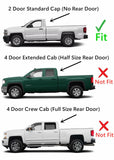 Driver Left Side Door Window Door Glass Compatible with Chevrolet Silverado GMC Sierra 1500 2014-2018 / 2500 3500 2015-2019 2-Door Standard Cab Pickup Only (Not For 4-Door Models)