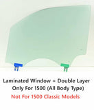 OEM Laminated Driver Left Side Front Door Window Door Glass Compatible with Ram 1500 Pickup 2019-2026 Models (Not For 1500Classic)