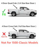 Passenger Right Side Rear Door Window Door Glass Compatible with Ram Pickup 1500 4 Door Quad Cab 2019-2026 Models (Not For 1500Classic)
