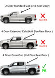 Driver Left Side Rear Door Window Door Glass Compatible with GMC Sierra/Chevrolet Silverado 1500 4-Door Crew Cab 2019-2026 Models