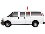 Movable Driver Left Side Rear Hinged Door (Third Door) Window Door Glass Compatible with Chevrolet Express/GMC Savana 1996-2025 Models