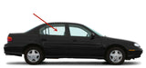 Passenger Right Side Rear Door Window Door Glass Compatible with Chevrolet Classic 2004-2005 Models/Malibu 1997-2003 Models