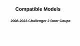 Driver Left Side Door Window Door Glass Compatible with Dodge Challenger 2 Door Coupe 2008-2023 Models