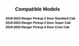 Heated Privacy Stationary Back Window Back Glass Compatible with Ford Ranger Pickup 2019-2023 Models