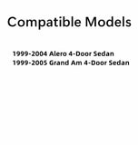 Driver Left Side Rear Door Window Door Glass Compatible with Oldsmobile Alero/Pontiac Grand Am 4 Door Sedan 1999-2005 Models