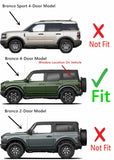 Tempered Privacy Driver Left Side Quarter Window Quarter Glass Compatible with Ford Bronco 2021-2026 4 Door Models
