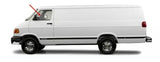 Driver Left Front Door Window Door Glass Compatible with Dodge Ram Van (1500 2500 3500) 1998-2003 Models