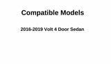 Passenger Right Side Rear Door Window Door Glass Compatible with Chevrolet Volt 2016-2019 Models