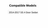 Passenger Right Side Rear Door Window Door Glass Compatible with Chevrolet SS 2014-2017 US Models Only