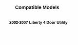 Passenger Right Side Rear Vent Window Vent Glass Compatible with Jeep Liberty 2002-2007 Models