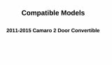 Driver Left Side Door Window Door Glass Compatible with Chevrolet Camaro 2 Door Convertible 2011-2015 Models