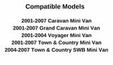 Driver Left Side Rear Sliding Cargo Door Window Door Glass Compatible with Dodge Caravan/Dodge Grand Caravan/Chrysler Town & Country 2001-2007 Models/Chrysler Voyager 2001-2004 Models