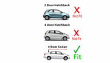 Heated Back Window Back Glass Compatible with Toyota Yaris 4 Door Sedan 2007-2012 Models