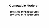Heated Back Tailgate Window Back Glass Compatible with Toyota RAV4 1996-2000 Models