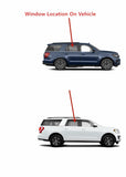 Laminated Passenger Right Side Rear Door Window Door Glass Compatible with Ford Expedition/Lincoln Navigator 2018-2024 Models