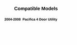 Driver Left Side Front Door Window Door Glass Compatible with Chrysler Pacifica 2004-2008 Models