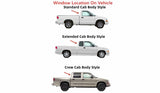 Clear Color Stationary Back Window Back Glass Compatible with Chevrolet S10 Pickup 1994-2005/GMC Sonoma S15 Pickup 1994-2005 Models/Isuzu Hombre Pickup 1996-2000 Models