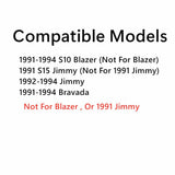 With Wiper Hole Style Heated Back Liftgate Window Back Glass Compatible with Chevrolet S10 Blazer 1991-1994/GMC Jimmy 1992-1994/GMC S15 Jimmy 1991/Compatible with Oldsmobile Bravada 1991-1994 Models