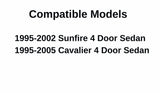 Heated Back Window Back Glass Compatible with Chevrolet Cavalier 1995-2005/Pontiac Sunfire 1995-2002 4 Door Sedan Models