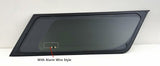 Driver Left Side Rear Quarter Window Quarter Glass With Alarm Wire Compatible with Chevrolet Suburban /GMC Yukon XL 2021-2026 Models (Not For Yukon)