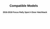 Driver Left Side Front Door Window Door Glass Compatible with Ford Focus Rally Sport 2016-2018 Models