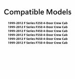 Privacy Driver Left Side Rear Door Window Door Glass Compatible with Ford F250 F350 F450 F550 F650 F750 4 Door Crew Cab 1999-2012 Models