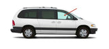 Passenger Right Side Front Door Window Door Glass Compatible with Chrysler Voyager/Grand Voyager/Town & Country/Dodge Caravan/Grand Caravan/Plymouth Voyager/Grand Voyager 1996-2000 Models