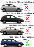 Passenger Right Side Rear Door Window Door Glass Compatible with Ford Focus 4 Door Station Wagon 2000-2007 Models