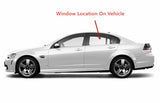 Driver Left Side Rear Door Window Door Glass Compatible with Pontiac G8 4 Door Sedan 2008-2009 Models