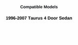 Passenger Right Side Rear Door Window Door Glass Compatible with Ford Taurus 4 Door Sedan 1996-2007 Models